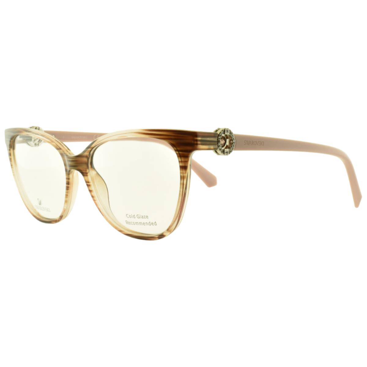 Swarovski SK5254 074 Brown Cat Eye Full Rim Womens Optical Frame