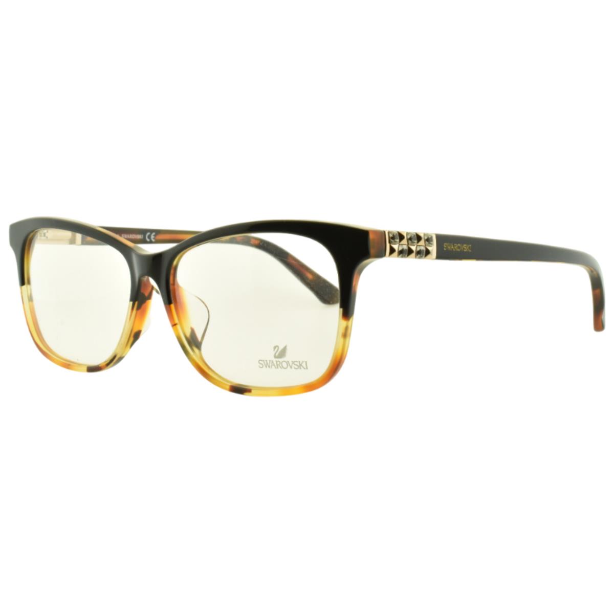 Swarovski SW5132-F 005 Black Havana Asian Fit Full Rim Womens Optical