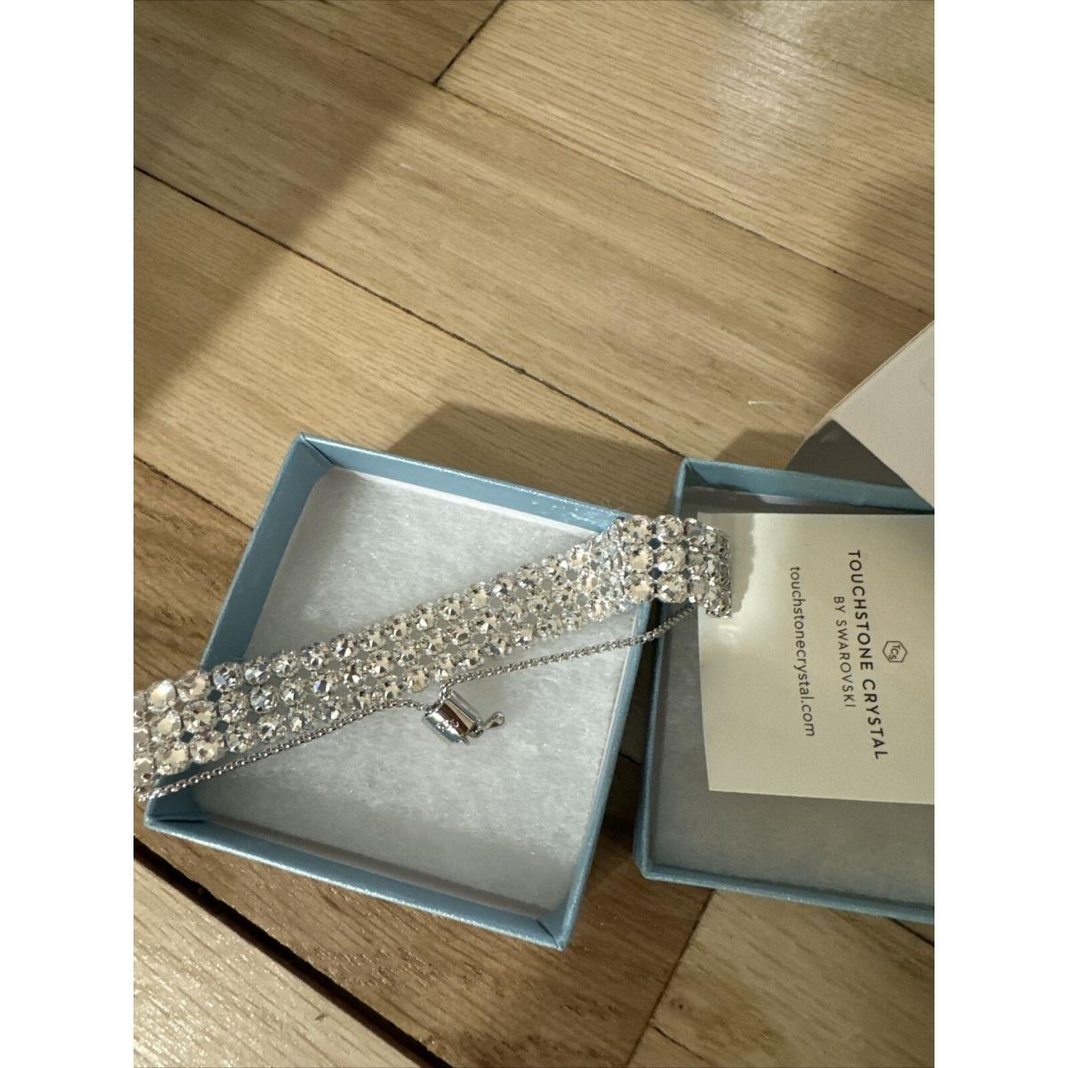 Touchstone Crystal Swarovski Out and About Bracelet Clear Crystals