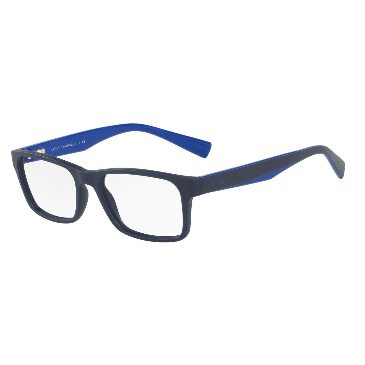 Armani Exchange AX3038F 8198 Matte Blue Demo Lens 56 mm Men`s Eyeglasses