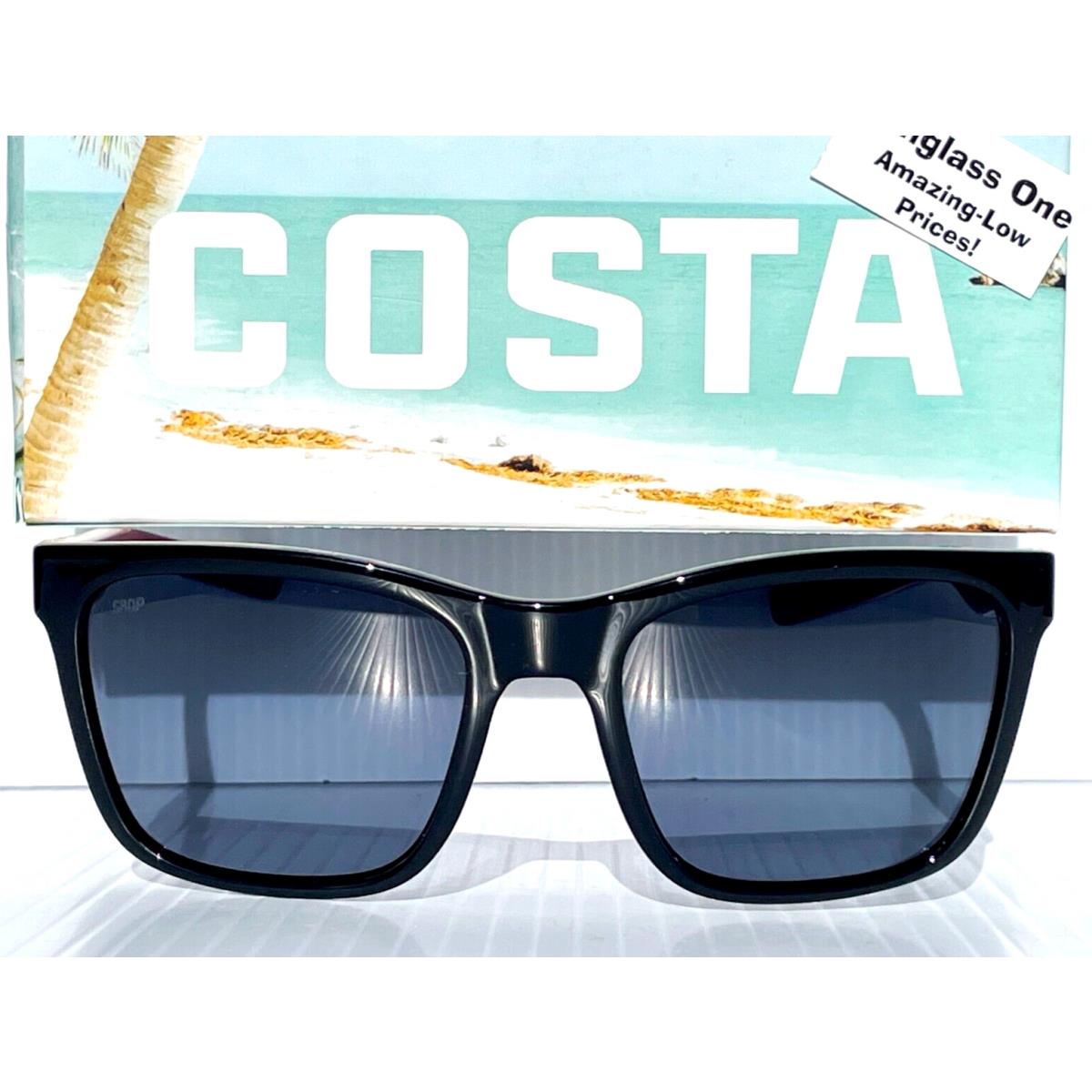 Costa Del Mar Panga Black Crystal Fuchsia Polarized Grey 580P Sunglass Pag 259