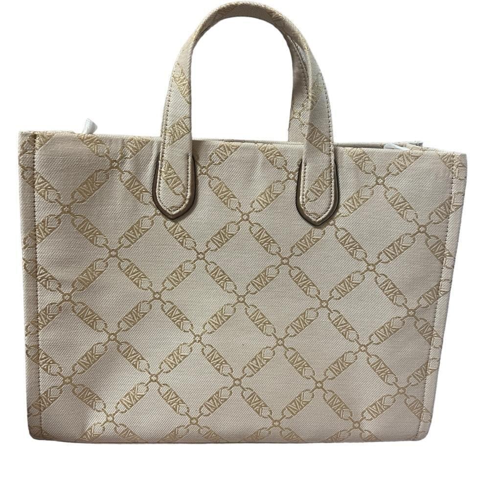 Michael Kors Gigi Large Chain-link Gold Monogram Grab Tote Bag Removable Strap