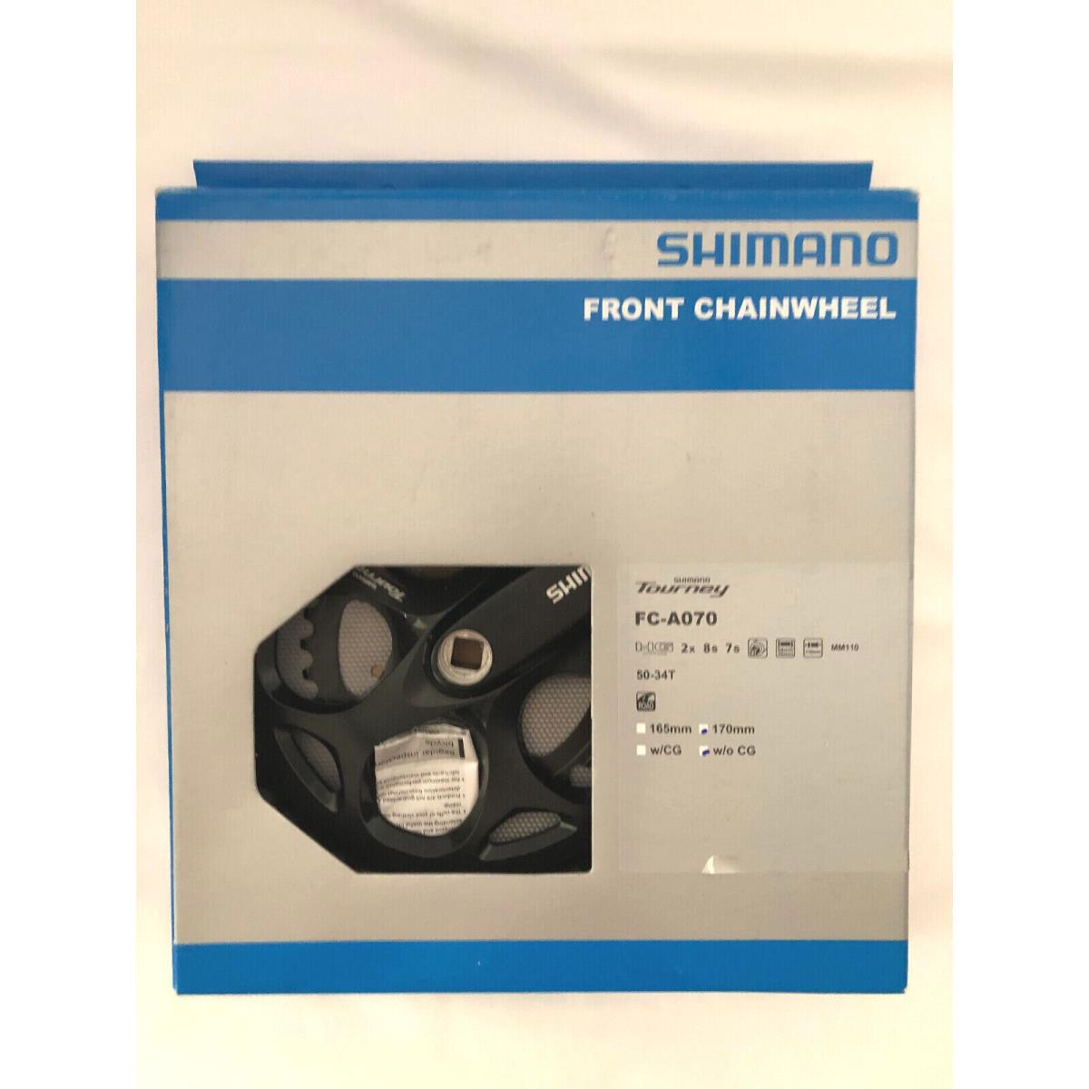 Shimano Tourney Black Front Chainwheel FC-A470 170mm 50-34T 8 Speed