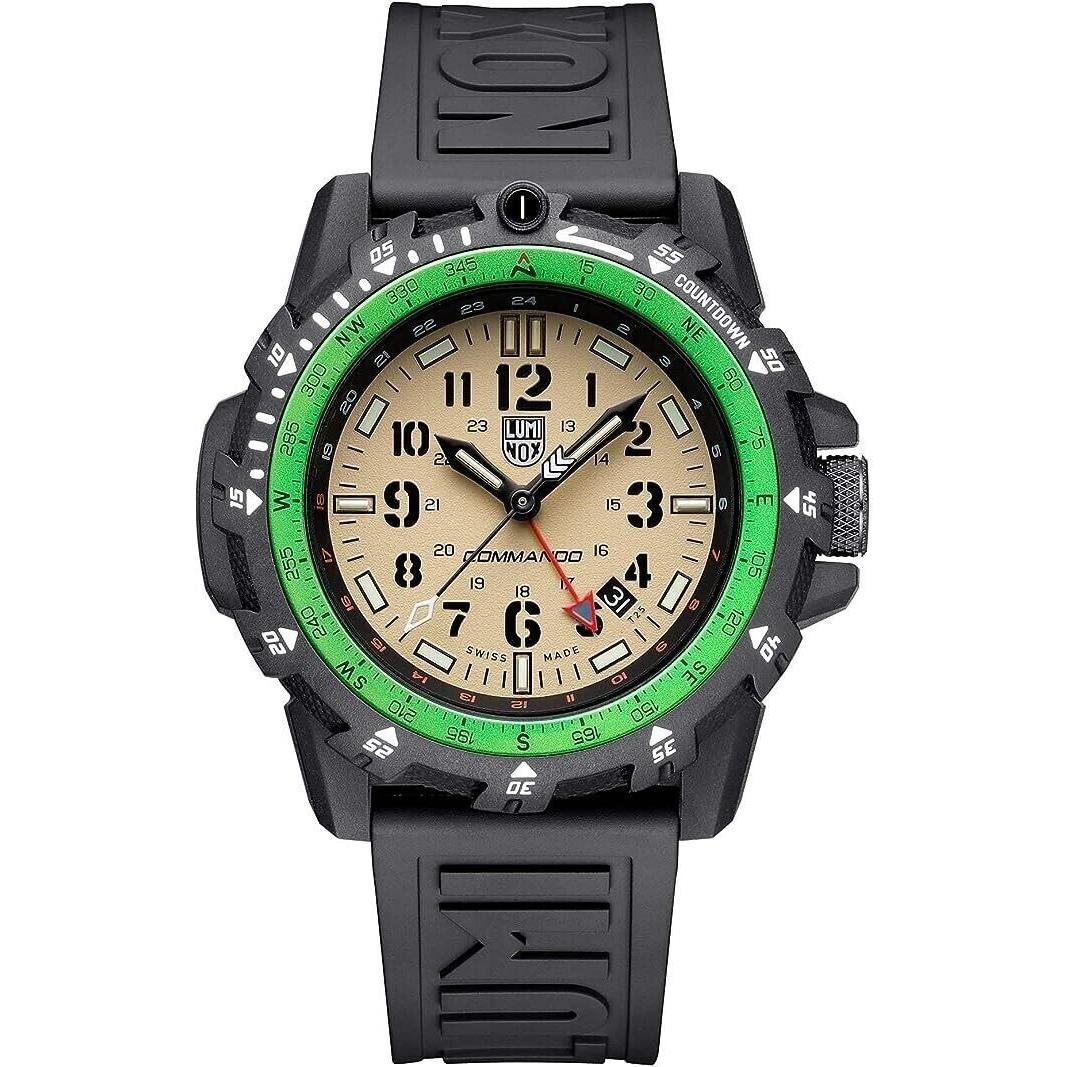 Luminox Commando Raider XL.3321 Men`s Quartz 42mm Case Black Rubber Band