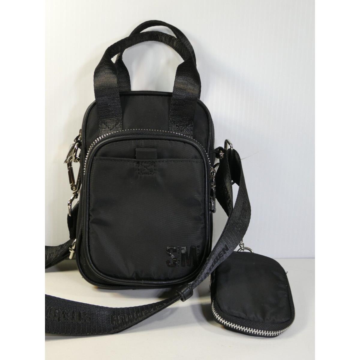 Cute Steve Madden Vertical Crossbody Bag W/pouch/ Front Pockets
