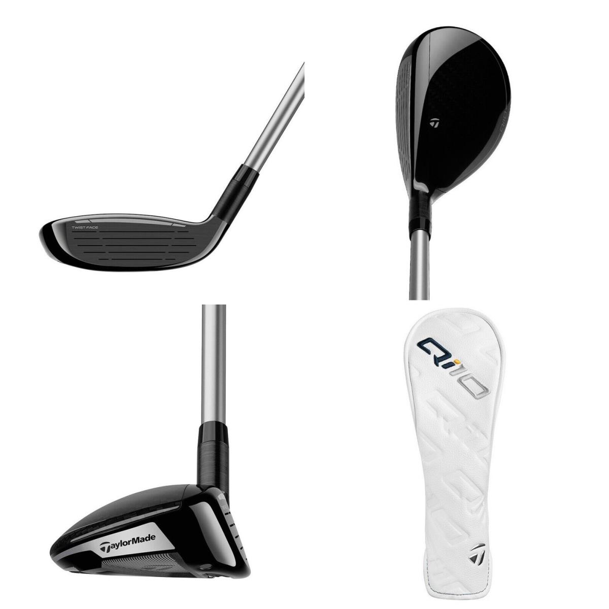 Taylormade Qi10 Max Rescue Hybrid 3-20 Mitsubishi Kai`li White 90 XS Left Handed - Black