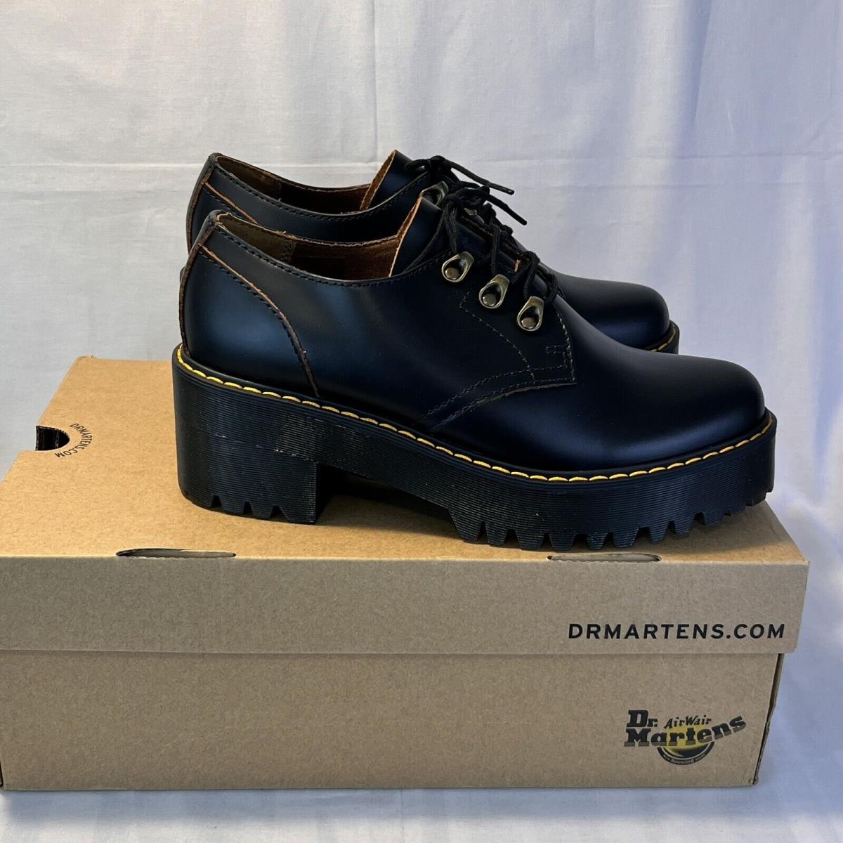 Dr Martens Leona LO Platform Oxford Shoes Women s US 9 Black