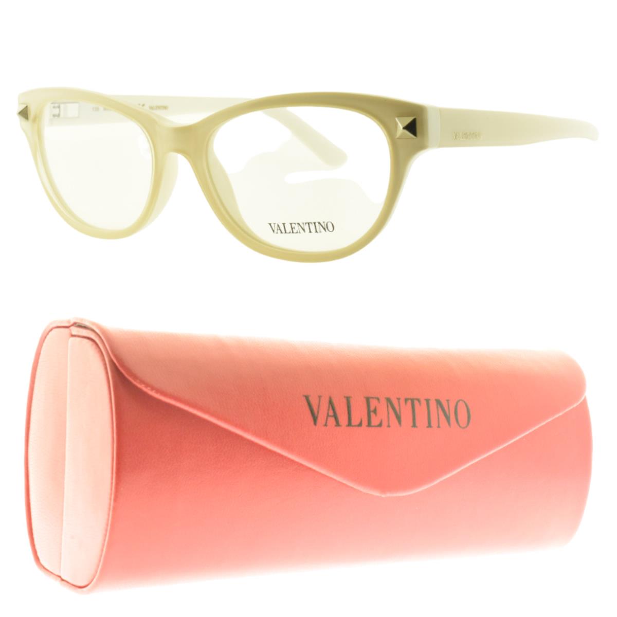 Valentino V2660 103 Ivory Peal Cat Eye Full Rim Womens Optical Frame