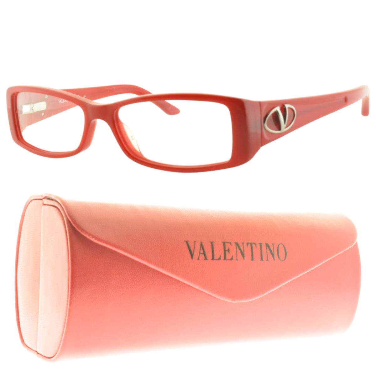 Valentino Val 5716 IQ2 Red Rectangle Full Rim Womens Optical Frame