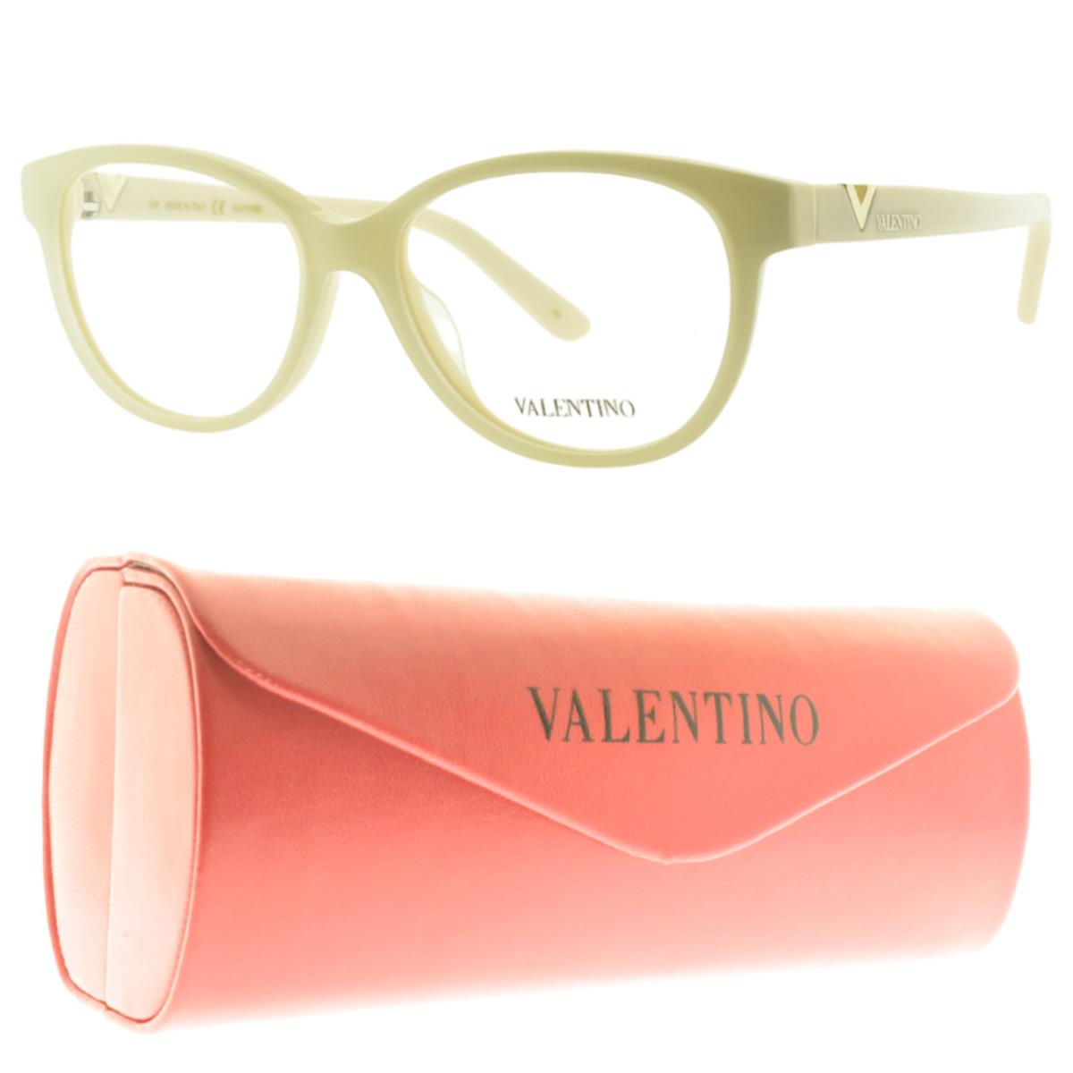 Valentino V2675 103 White Cat Eye Full Rim Womens Optical Frame