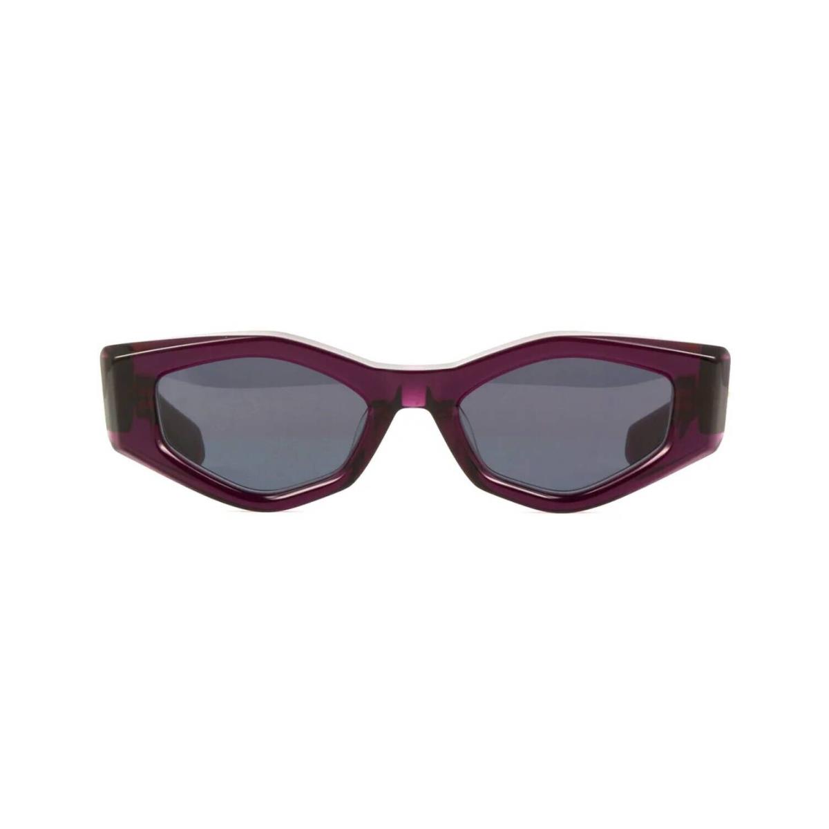 Valentino V - Tre Crystal Purple Yellow Gold/dark Grey Pur-gld Sunglasses