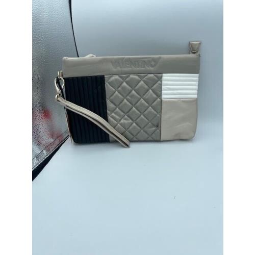 Mario Valentino Handbag with Black White and Gray Tote Bag