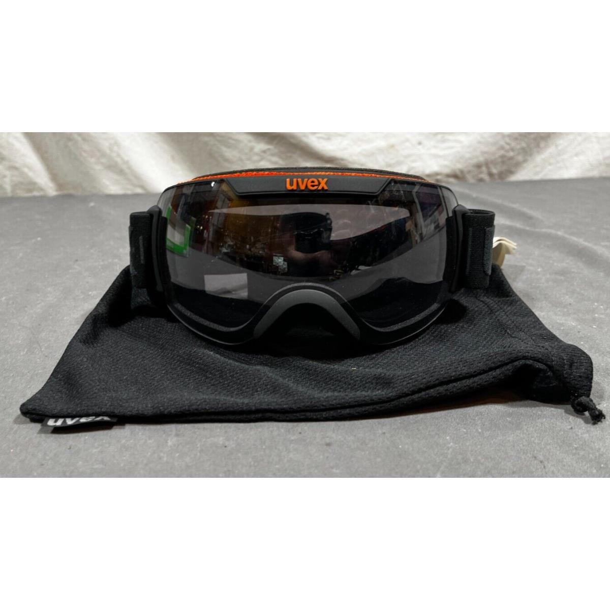 Uvex Downhill 2000 VM Black/orange Ski/snowboard Goggles Dark Lens