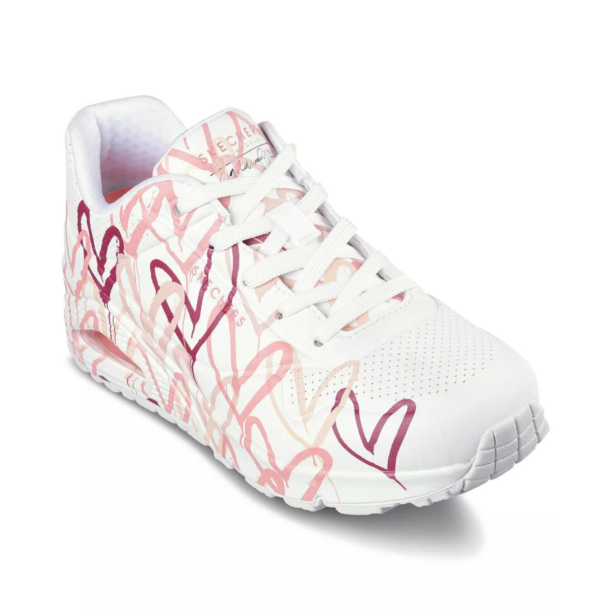 Skechers Women`s Uno Lite - Spread The Love White - White