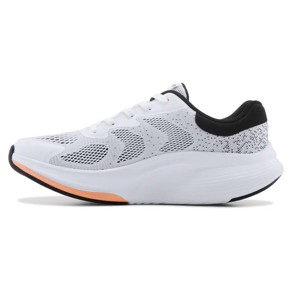 Womens Skechers GO Walk Max Walker White Black Mesh Shoes - White