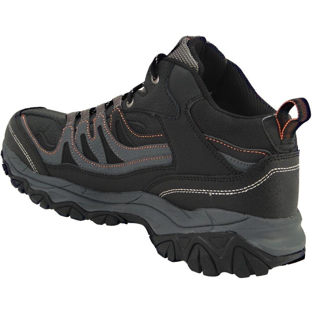 Skechers Men After Burn Geardo Hiking Boots Shoes Charcoal 50120 Bkcc Size 8