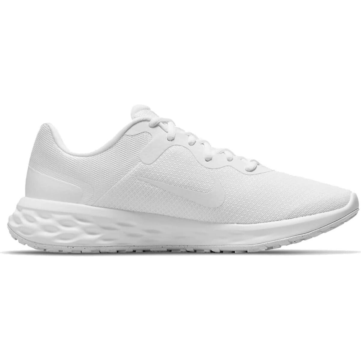 Nike Revolution 6 NN Mens Running Shoes White/white-white DC3728-102 - White