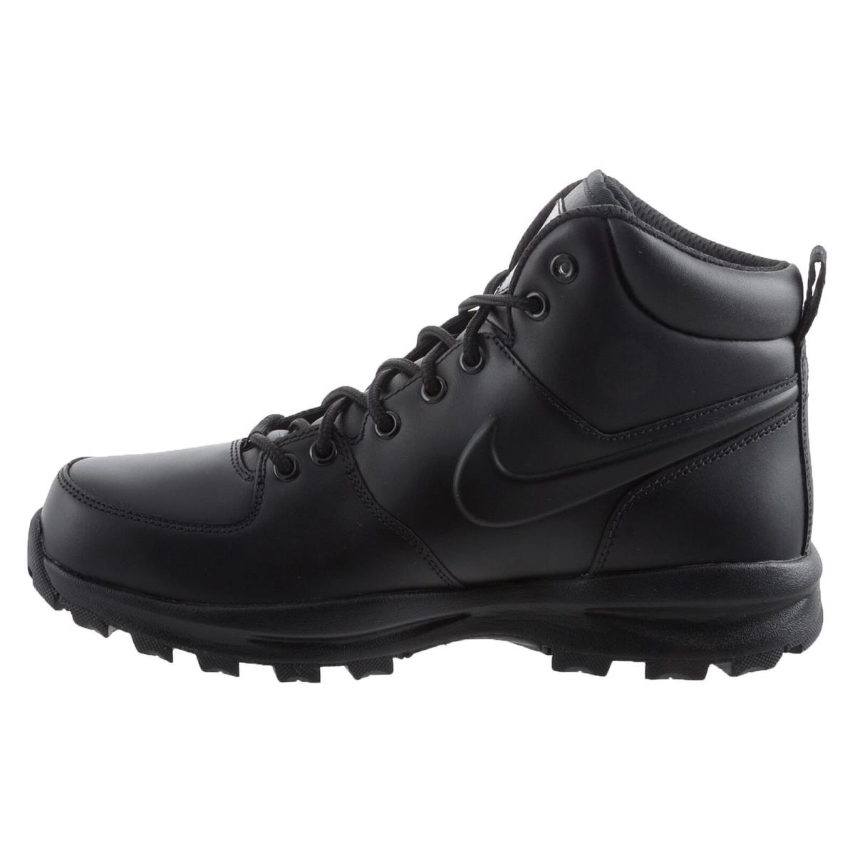 Men`s Nike Manoa Leather Black/black 454350 003 - Black/Black