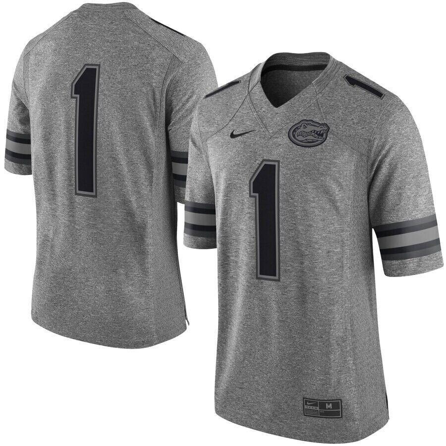 Nike Men`s Florida Gators Limited Football Jersey Gridiron Gray Heather