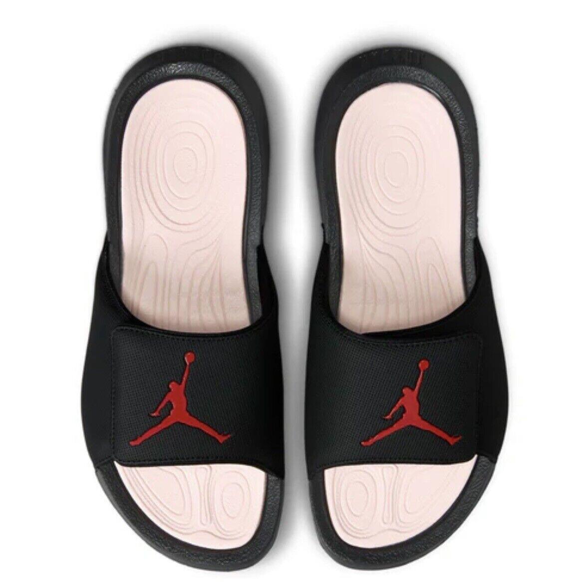 Nike Jordan Hydro 6 Slides Black Red Men`s Sizes 11-13 881473-005 Bred