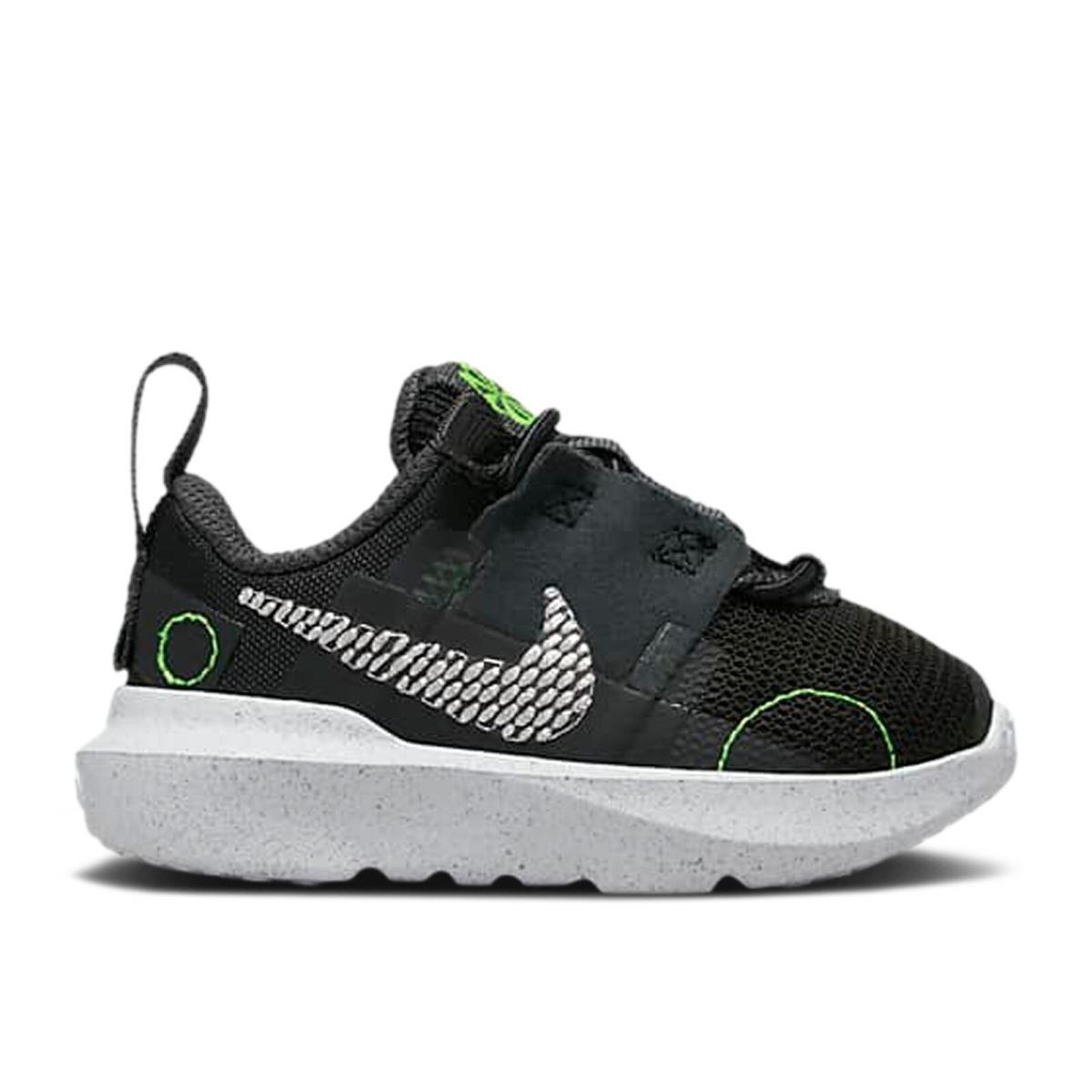 Toddler Size Nike Crater Impact `black Green Strike` DB3553 002 - Black/Dark Smoke Grey/Green Strike/Chrome