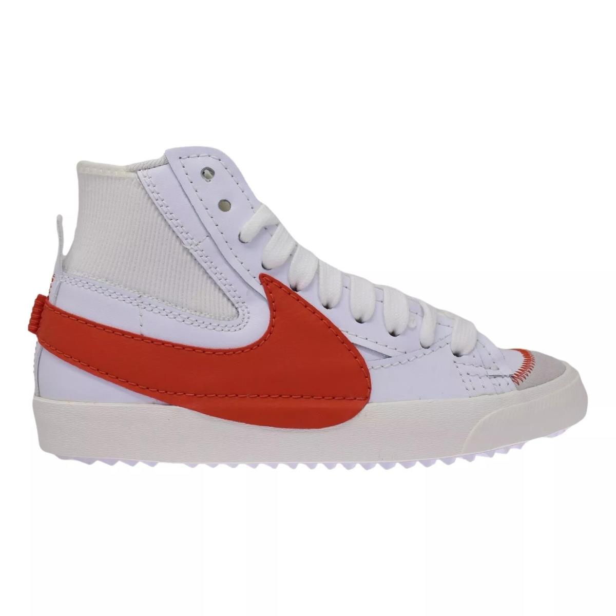 Nike Mens Blazer Mid `77 Jumbo Fashion Sneakers DH7690 100 - WHITE MANTRA ORANGE SAIL