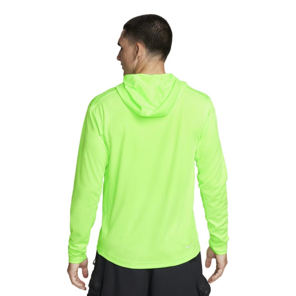 Nike Acg Dri-fit Adv Lava Tree Men`s UV Hoodie Lime Blast DX6967-337 Regular