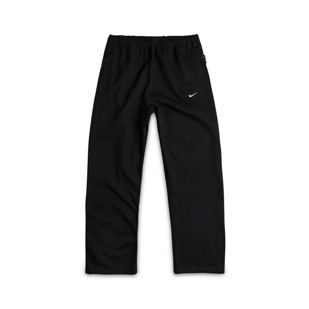 Nike Solo Swoosh Men`s Open-hem Fleece Pants FN3342-010 SZ XS-3XL