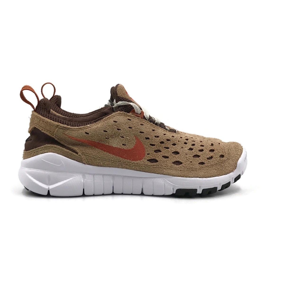 Nike Free Run Trail Mens / Womens Casual Running Shoe Brown White Sneaker - Brown White