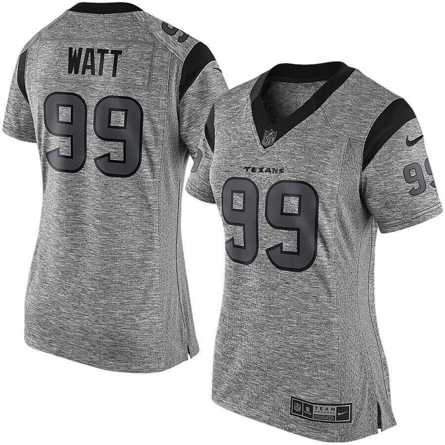 Nike Women`s JJ Watt 99 Houston Texans Gridiron Limited Jersey Gray