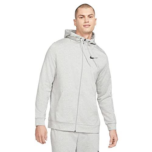 Nike Men Dri-fit Full-zip Training Hoodie Grey cz6376-063