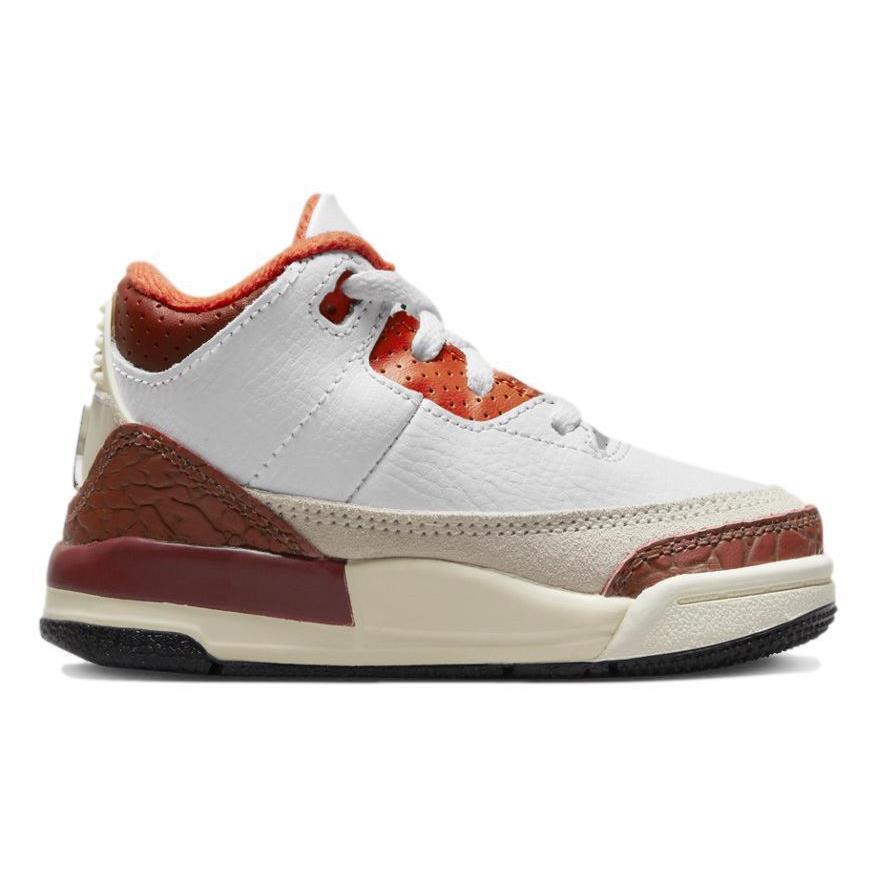 Nike Air Jordan 3 Retro SE Dunk TD `mars Stone` Toddler Sneakers DV7026-108 - White/Black-Mars Stone