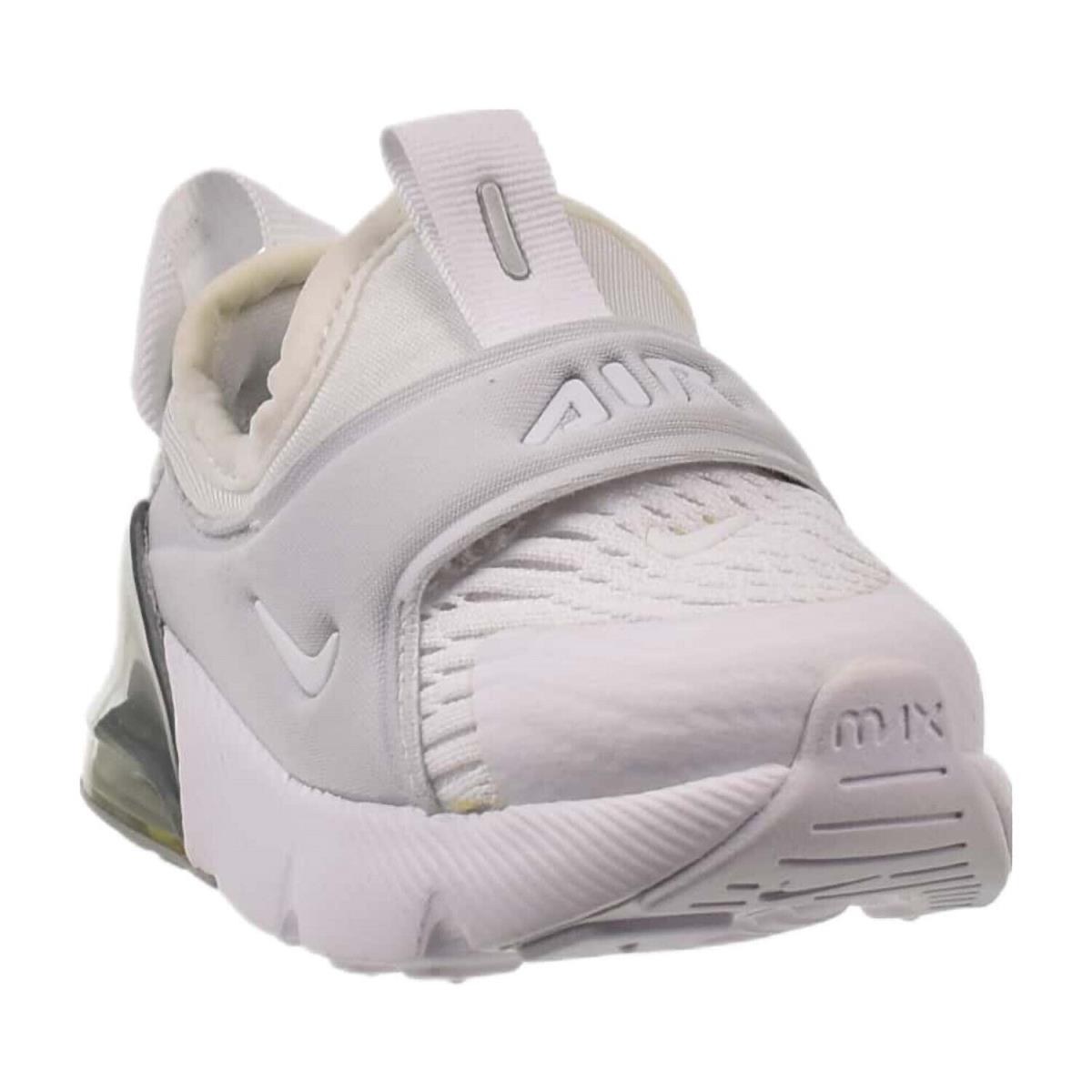 Nike Air Max 270 TD Toddlers` Shoes White-metallic Silver CI1109-100