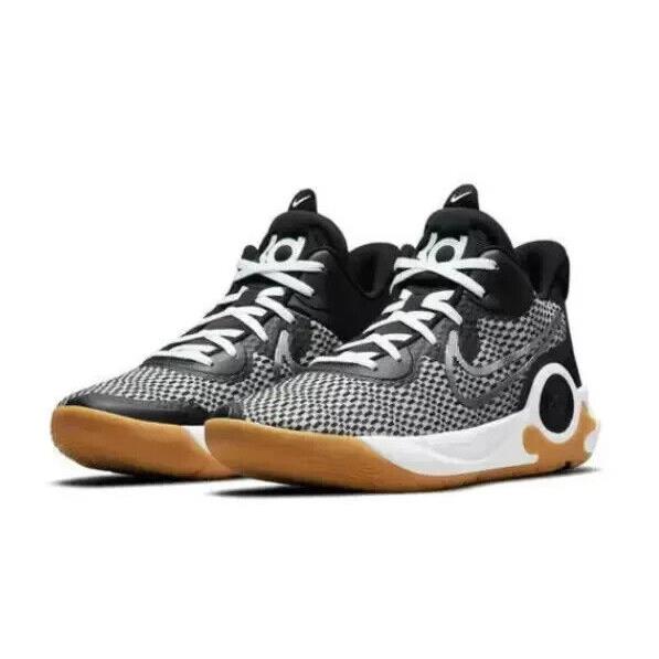 Men Nike KD Trey IX Mens Sizes Basketball Shoes Black Gum CW3400-006 - Black/White