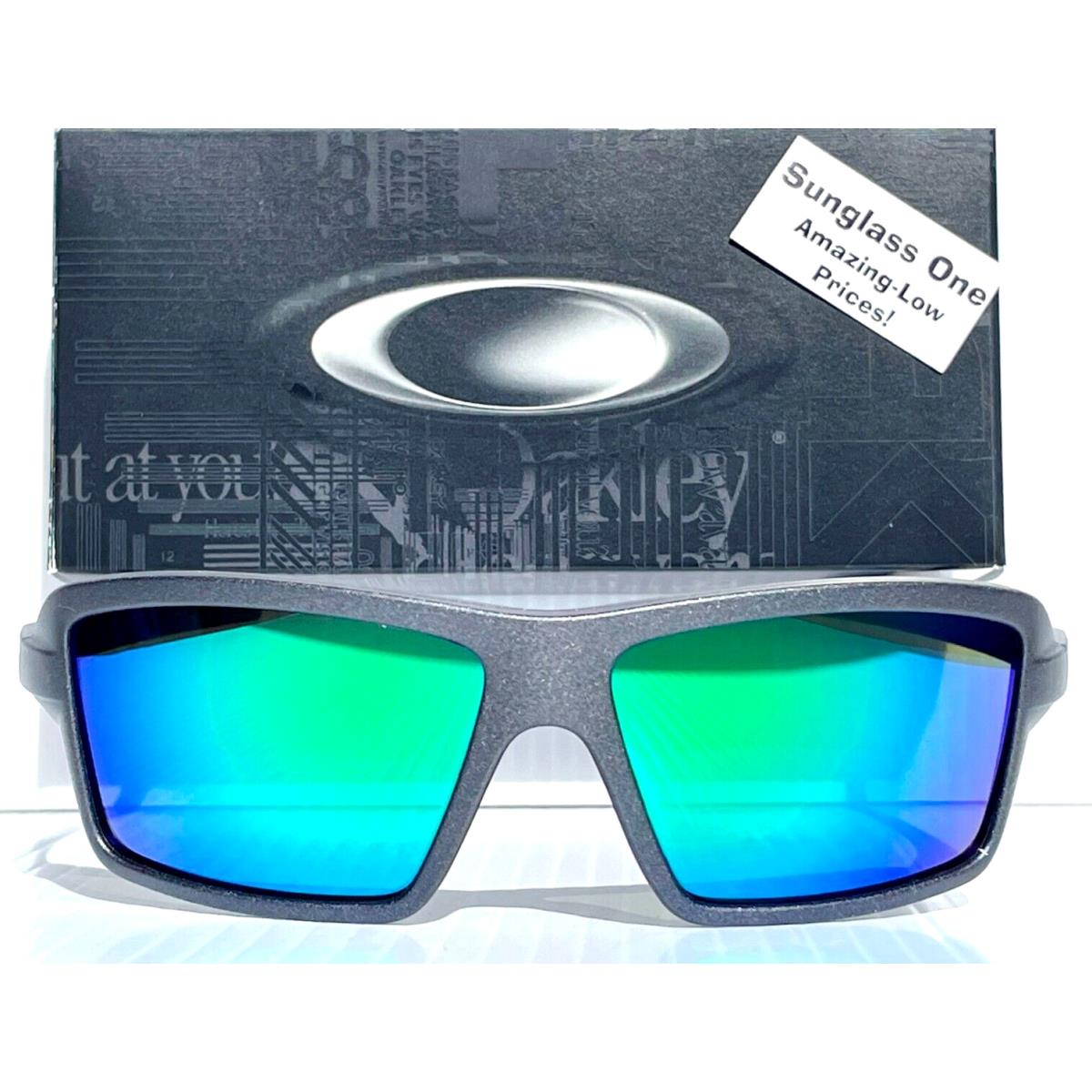 Oakley Cables Steel Grey Polarized Galaxy Jade Lens Sunglass 9129-03