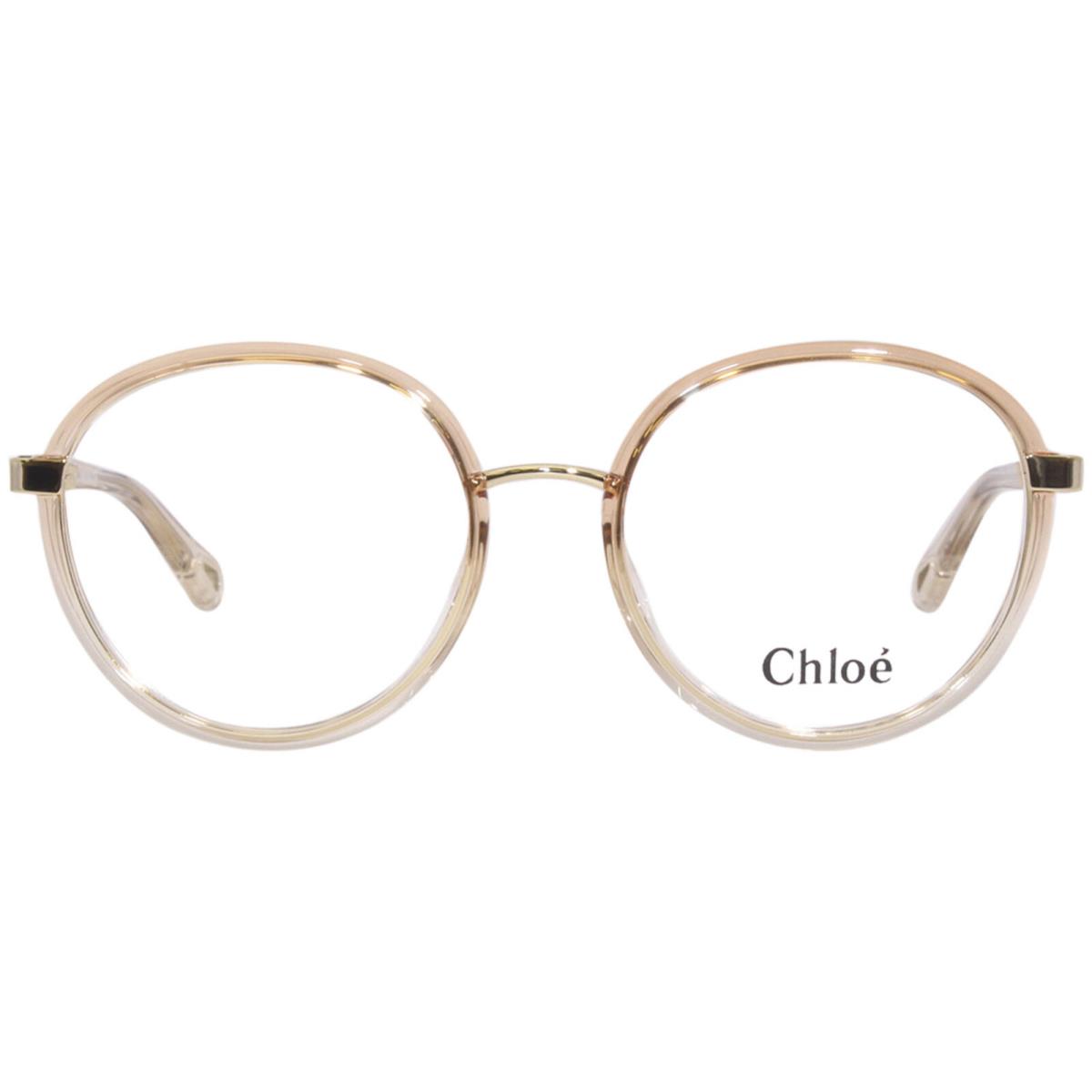 Chloe CH0033O 003 Eyeglasses Frame Women`s Orange Full Rim Round Shape 51mm