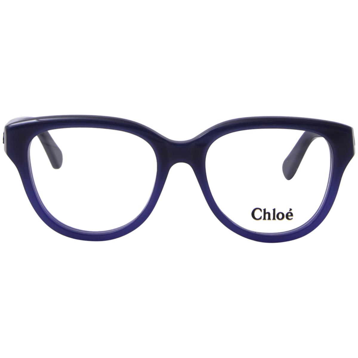 Chloe CH0243O 004 Eyeglasses Women`s Blue Full Rim Cat Eye 51mm