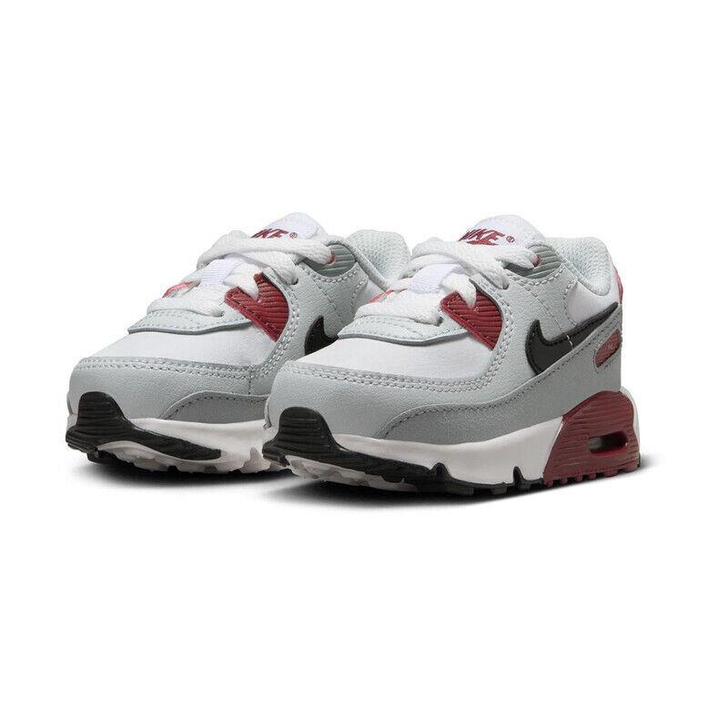 Toddler Nike Air Max 90 Ltr_white/black-dark Team Red CD6868-125-SIZE 10 - WHITE/BLACK-DARK TEAM RED-PURE PLATINUM