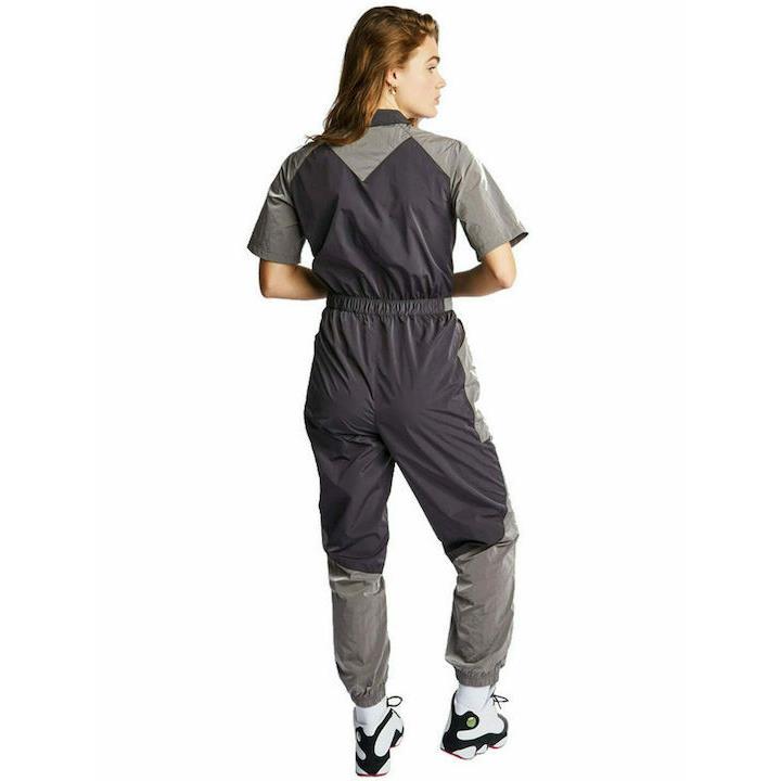 Nike Jordan Essentials Womens Flight Suit Jumpsuit XS Black/gray