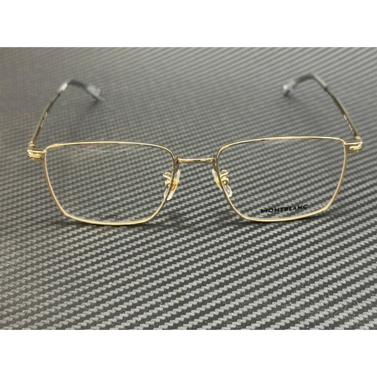 Montblanc Mont Blanc MB0308O 004 Gold Extra Large Men`s 56 mm Eyeglasses