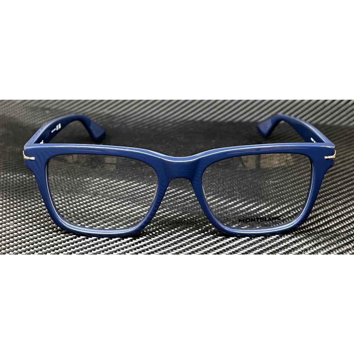 Montblanc Mont Blanc MB0266O 003 Blue Men`s 52 mm Large Eyeglasses