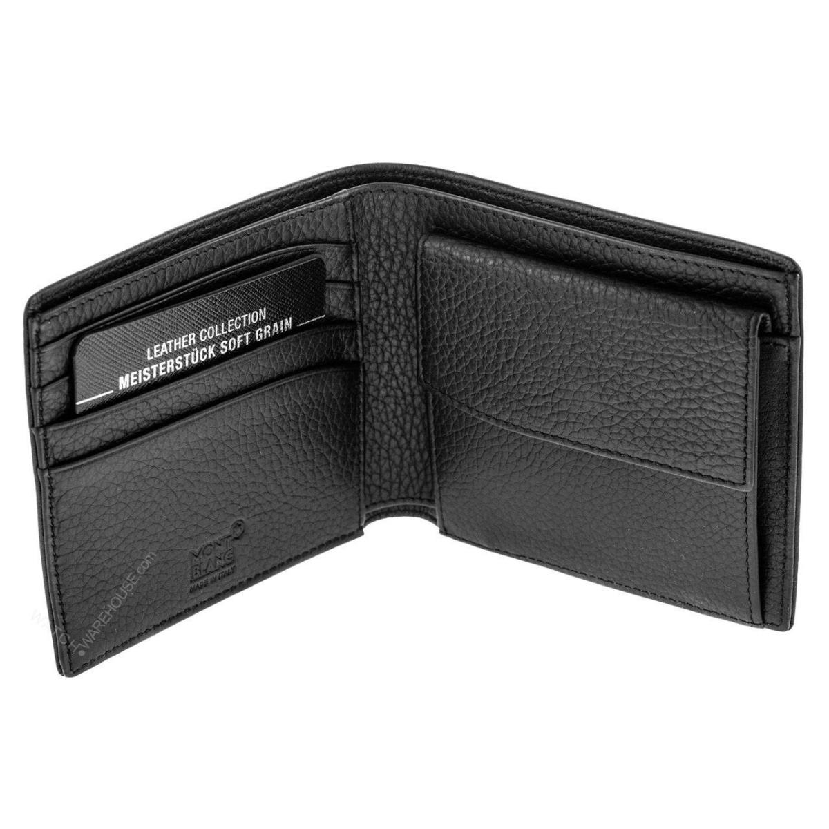 Montblanc 111125 Meisterst ck Soft Grain Wallet 4cc 10.5 x 9.5 cm Black Leather
