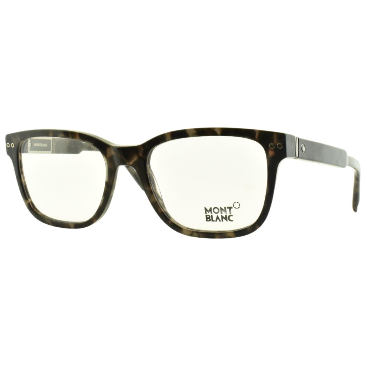 Montblanc MB0705 005 Black Horn Full Rim Mens Optical Frame