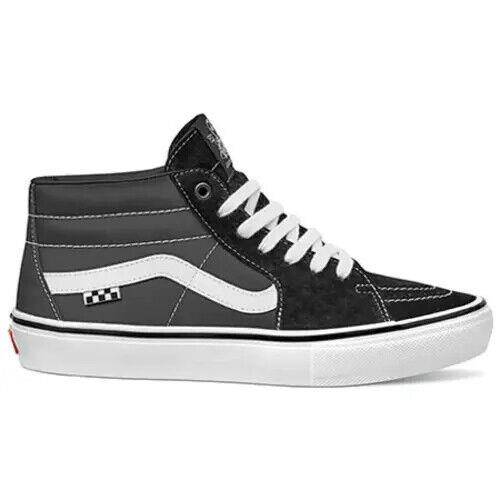 W Vans Skate Grosso Mid - Black/white - VN0A5FCGMCG - Black/White