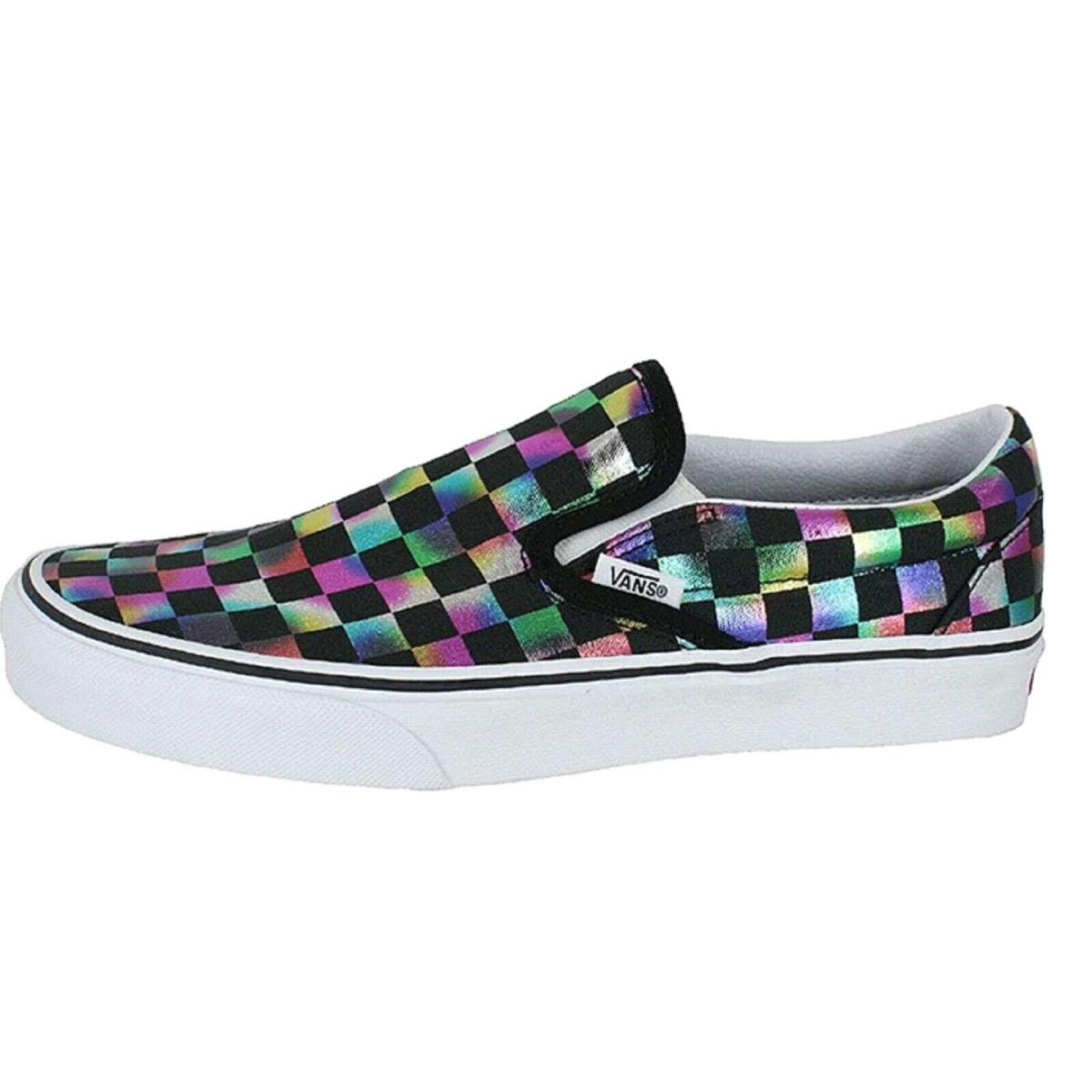 Vans Classic Slip-on Unisex Adult Sneakers Iridescent Check