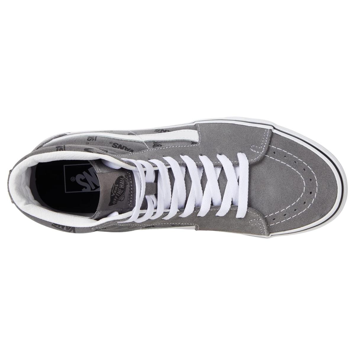 Unisex Sneakers Athletic Shoes Vans SK8-Hi (Vans) Pewter/Black