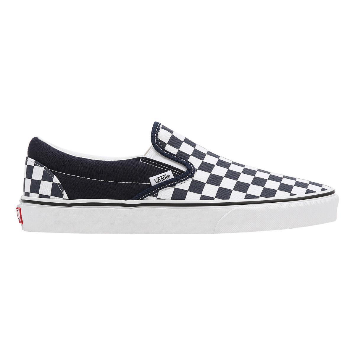 Vans Classic Slip-o Unisex Style : Vn0a5jmh-ARY - ( Checkerboard) Parisian Night