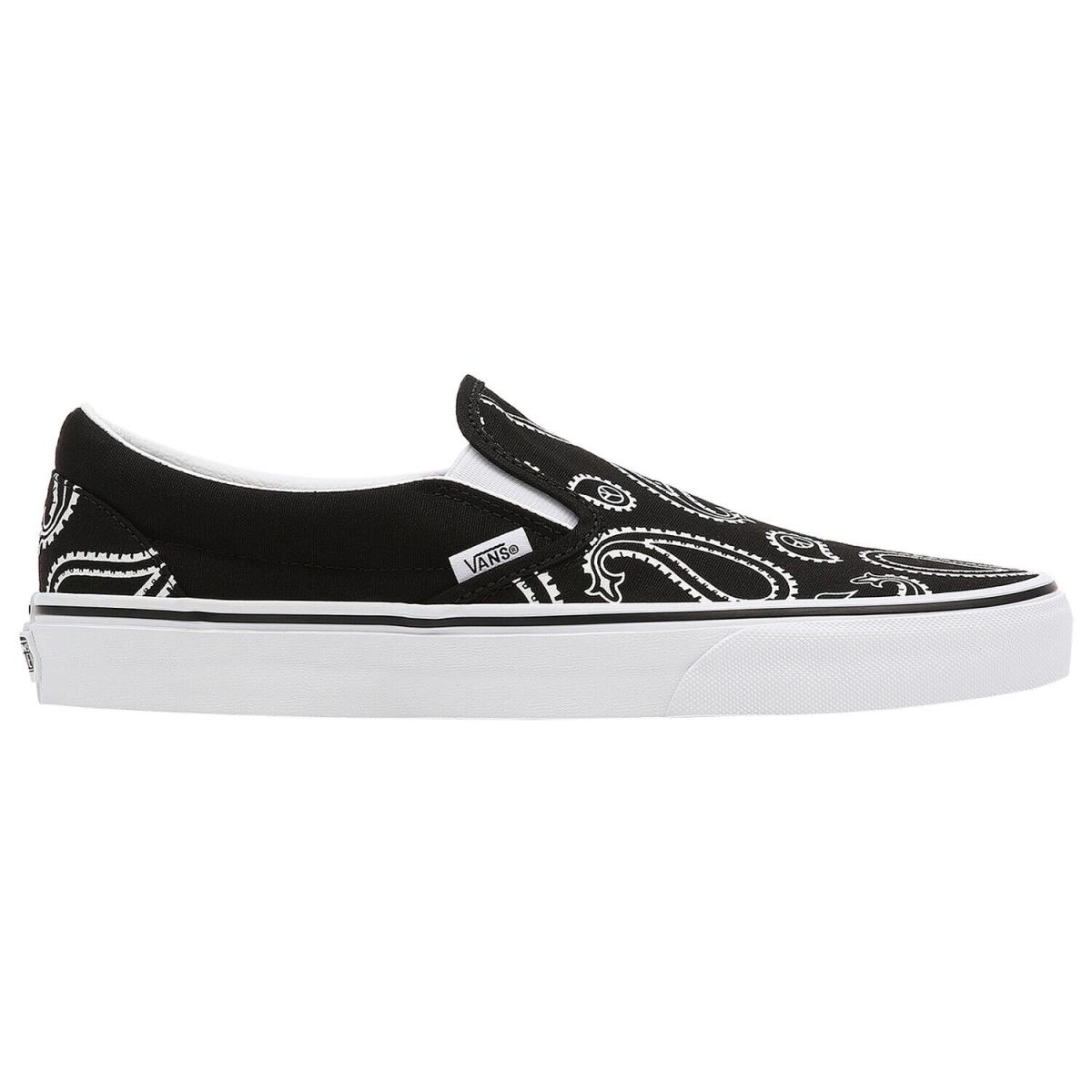 Vans Classic Slip-o Unisex Style : Vn0a5jmh-B0e - (Peace Paisley) Black/Tru