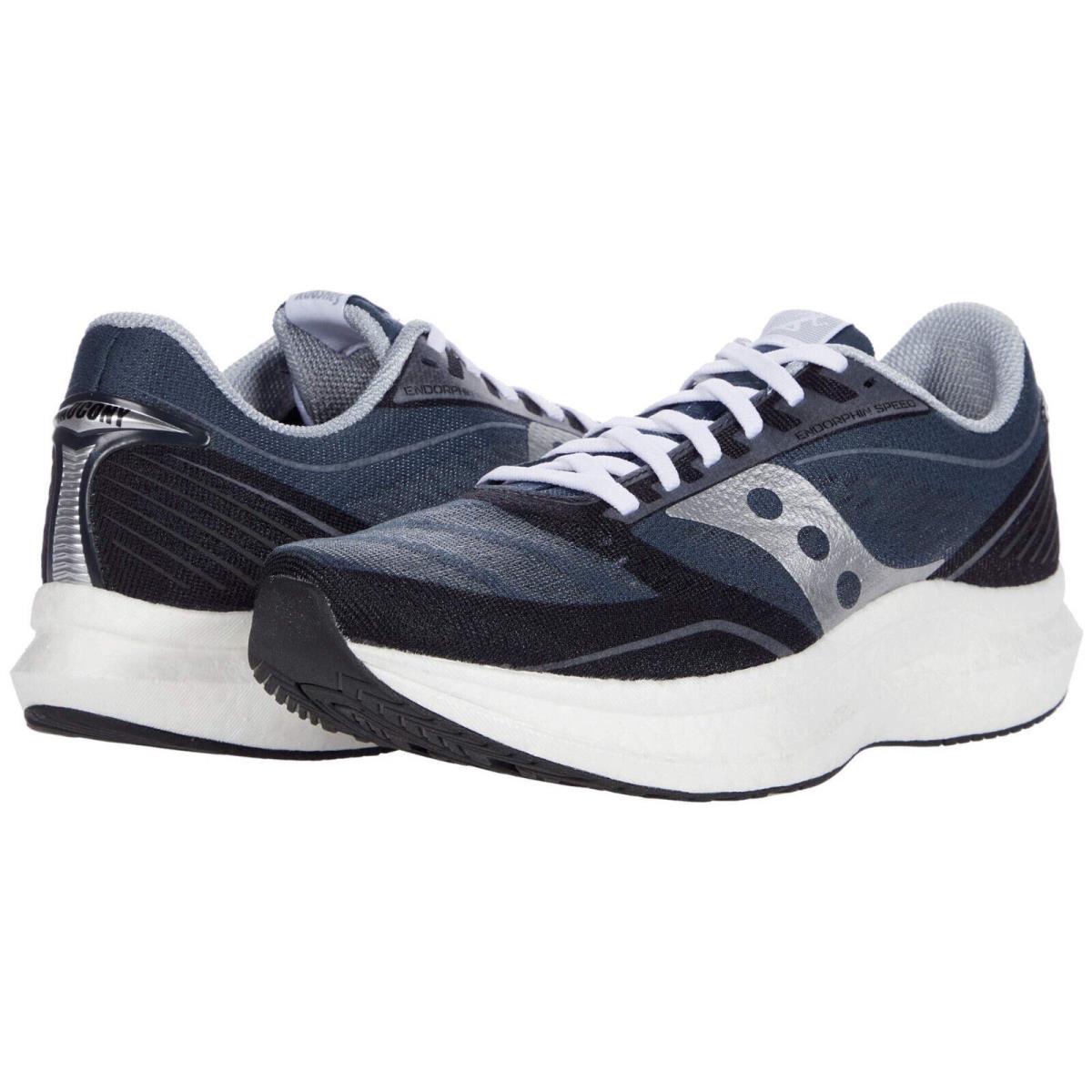 Saucony Endorphin Speed Icon Men`s Size 12 Medium Navy/silver S20660-81 - Navy/Silver, Manufacturer: Navy/Silver