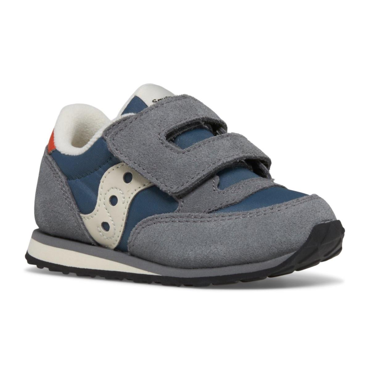 Boy`s Sneakers Athletic Shoes Saucony Kids Grey/Blue/Orange